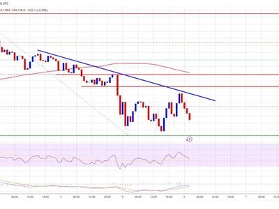 Bitcoin Price Faces Stiff Resistance: Is Another Drop on the Horizon? - bitcoin, horizon, NewsBTC, level, Crypto