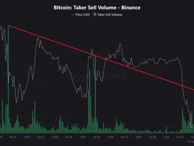 Bitcoin Taker Sell Volume Plunges: Is BTC Gearing Up for a Major Rebound? - usdc, NewsBTC, Crypto, chart, bitcoin