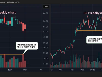 BlackRock's Bitcoin ETF Registers Highest Trading Volume in 3 Months - Crypto, etf, one, ten, CoinDesk, ibit