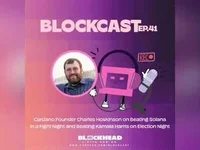 Blockcast EP 41 | Cardano Founder Charles Hoskinson on Beating Solana in a Fight Night and Beating Kamala Harris on Election Night - trump, cardano, night, solana, bitcoin