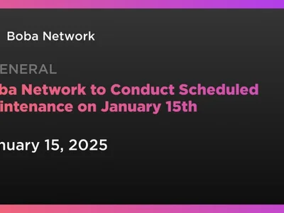Boba Network to Conduct Scheduled Maintenance on January 15th - ethereum, Crypto, gmt, l2, Coindar, boba network, boba, dapp