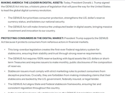 Boom in RWA tokenization expected after passing of GENIUS Act — Aptos exec - donald trump, Crypto, one, Cointelegraph, second, genius, act, aptos, rwa