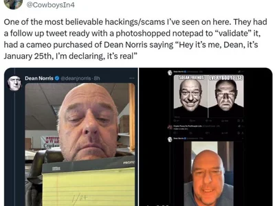 Breaking Bad star’s X account hacked for memecoin scheme - dean, Cointelegraph, Crypto, donald trump, reddit, one, second, memecoin