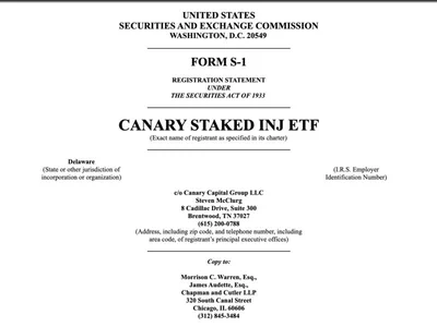 Canary Capital bets on Injective with staked ETF filing - injective, etf, sec, crypto, defi, Crypto, one, inj, Cointelegraph
