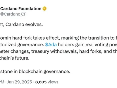 Cardano’s Plomin hard fork sets stage for full decentralized governance - ada, hard, bitcoin, fork, cardano, Cointelegraph, eth, Crypto