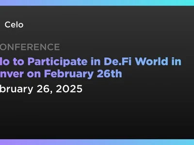 Celo to Participate in De.Fi World in Denver on February 26th - ethereum, defi world, Crypto, celo, Coindar, mobile, world