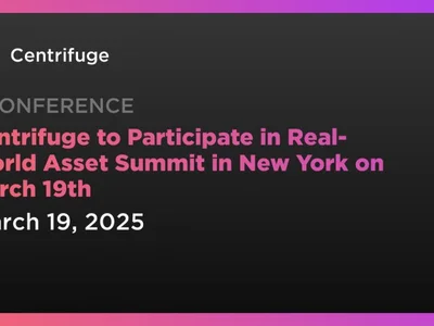 Centrifuge to Participate in Real-World Asset Summit in New York on March 19th - cfg, real, world, Coindar, nyc, centrifuge, Crypto