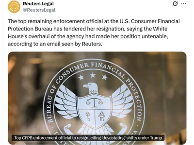 CFPB’s top enforcer exits with scathing email on Trump: Report - Crypto, trump, Cointelegraph, donald trump