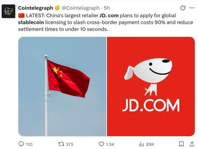 China’s JD.com enters stablecoin race as US passes GENIUS Act - circle, house, stablecoin, may, donald trump, Crypto, Cointelegraph, senate