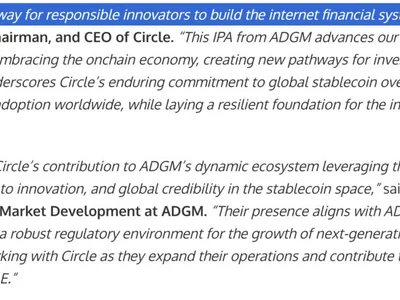 Circle gets Abu Dhabi regulatory nod to expand in Middle East - japan, circle, Cointelegraph, stablecoin, second, usdc, Crypto