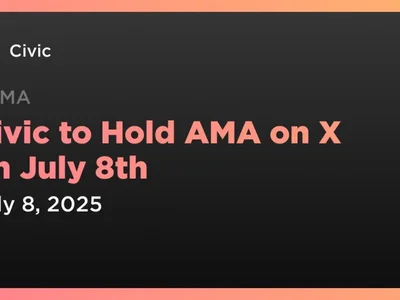Civic to Hold AMA on X on July 8th - Coindar, Crypto, civic, earth, hacken, ethereum, cvc