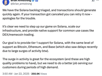 Coinbase fixes Solana transaction backlog after 48-hour delay - trump, donald trump, Crypto, jan, Cointelegraph, memecoin, solana, three