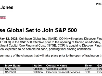 Coinbase to become the first crypto firm to join the S&P 500 - standard, index, Crypto, coin, cof, crypto, Cointelegraph