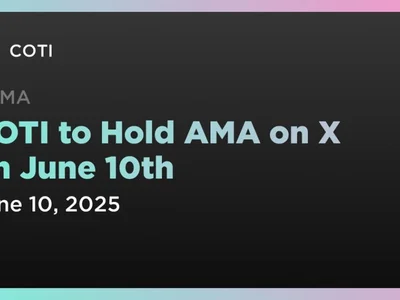 COTI to Hold AMA on X on June 10th - Crypto, Coindar, dag, ama, coti, 00