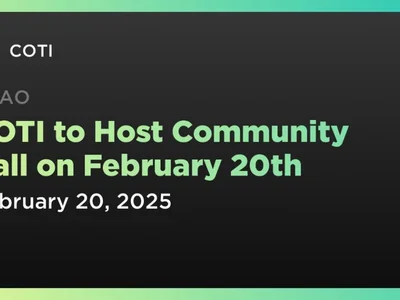 COTI to Host Community Call on February 20th - coti, dag, Coindar, core, Crypto, codexchain