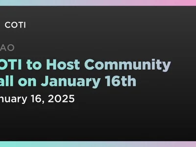 COTI to Host Community Call on January 16th - band protocol, dag, Crypto, coti, Coindar