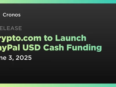 Crypto.com to Launch PayPal USD Cash Funding - cro, Coindar, Crypto, crypto, ethereum, cash, one