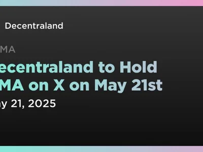 Decentraland to Hold AMA on X on May 21st - mana, dao, decentraland, ama, Coindar, token, Crypto, land