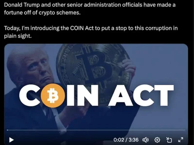 Democratic senator introduces bill to address Trump’s crypto ties - one, senate, crypto, coin, Cointelegraph, may, house, donald trump, trump, april, Crypto