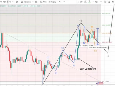 Dogecoin Enters Danger Zone — Chartist Predicts Sharp Drop Ahead - NewsBTC, three, fibonacci, wave, doge, second, dogecoin, zone, abc, Crypto