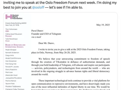 Durov blocked from attending Oslo Freedom Forum — Human Rights Foundation - Cointelegraph, Crypto
