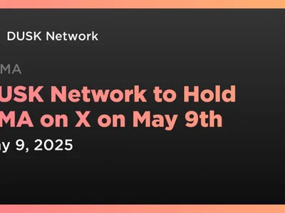 DUSK Network to Hold AMA on X on May 9th - ama, Crypto, Coindar, dusk, one, zero