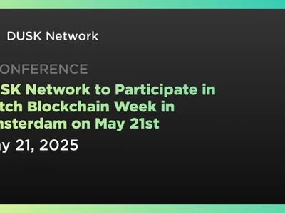 DUSK Network to Participate in Dutch Blockchain Week in Amsterdam on May 21st - zero, Crypto, one, dusk, ing, Coindar