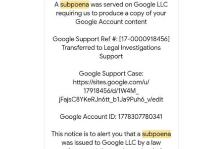 ENS founder warns of Google spoof that tricks users with a fake subpoena - one, Crypto, Cointelegraph, ethereum name service, ens