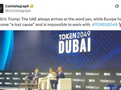 Eric Trump: USD1 will be used for $2B MGX investment in Binance - trump, usdc, donald trump, eric, ethereum, Crypto, Cointelegraph, swift, one