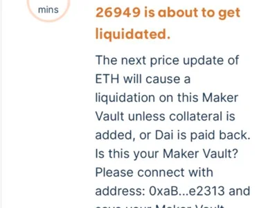 Ether Whale Prevents $340M Liquidation With Series of Last Minute Deposits - ethereum, dai, position, one, Crypto, CoinDesk, eth