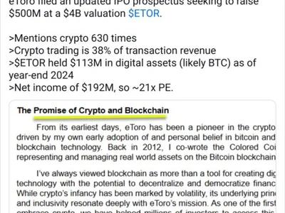 eToro aims for $4B valuation, $500M raise for US IPO - Cointelegraph, shares, circle, 2024, trump, sec, donald trump, crypto, Crypto