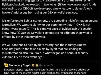 EU watchdogs scrutinizing OKX over $100M in Bybit laundered funds: Report - Cointelegraph, Crypto, eth