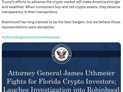 Florida probes Robinhood’s crypto trading promotion - Crypto, crypto, sec, Cointelegraph
