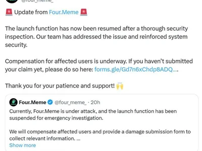 Four.Meme resumes operations after $120K sandwich attack - four, Cointelegraph, meme, un, Crypto, second, launch