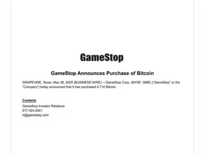 GameStop officially confirms first Bitcoin purchase of 4,710 BTC - japan, Crypto, gme, bitcoin, time, quantum, donald trump, Cointelegraph