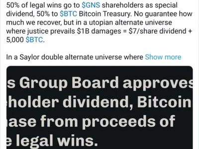  Genius Group eyes massive Bitcoin buys from billion-dollar lawsuits  - 2024, genius, bitcoin, Cointelegraph, Crypto, one, second