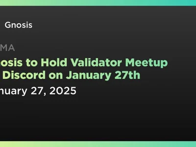 Gnosis to Hold Validator Meetup on Discord on January 27th - chain, shutter, token, ethereum, one, Coindar, gno, gnosis, Crypto