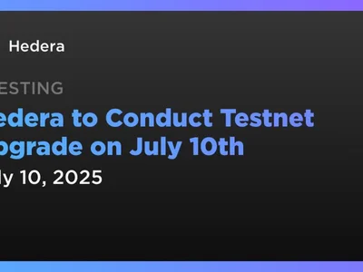 Hedera to Conduct Testnet Upgrade on July 10th - Crypto, Coindar, hbar, second, hedera