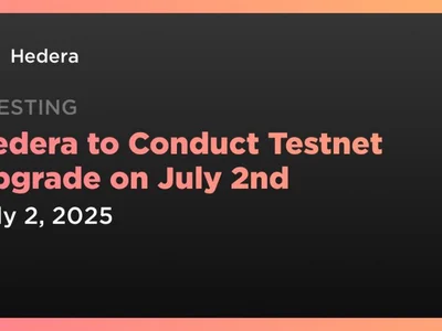 Hedera to Conduct Testnet Upgrade on July 2nd - hbar, hedera, Coindar, second, Crypto, 00