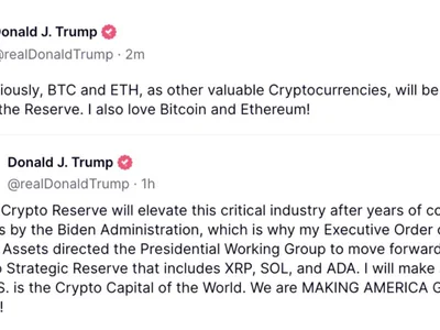 Here’s what happened in crypto today - xrp, crypto, donald trump, eth, Cointelegraph, solana, Crypto, ada, trump, bitcoin, ethereum