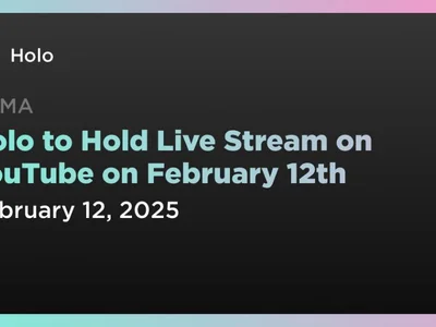 Holo to Hold Live Stream on YouTube on February 12th - hot, Coindar, Crypto, holo