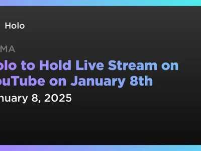 Holo to Hold Live Stream on YouTube on January 8th - holo, Coindar, ama, token, Crypto, hot