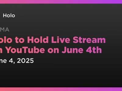 Holo to Hold Live Stream on YouTube on June 4th - holo, token, Coindar, Crypto, hot