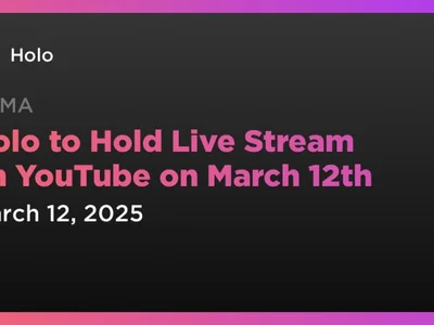 Holo to Hold Live Stream on YouTube on March 12th - Crypto, drop, hot, Coindar, holo, token