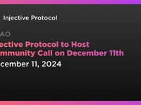 Injective Protocol to Host Community Call on December 11th - Coindar, Crypto