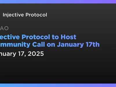 Injective Protocol to Host Community Call on January 17th - inj, Crypto, injective, Coindar, ai