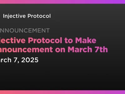 Injective Protocol to Make Announcement on March 7th - Crypto, inj, Coindar, chain, injective