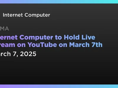 Internet Computer to Hold Live Stream on YouTube on March 7th - bitcoin, internet, dogecoin, internet computer, Coindar, icp, solana, Crypto, ai