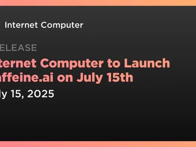 Internet Computer to Launch Caffeine.ai on July 15th - icp, internet, bitcoin, Coindar, Crypto, internet computer