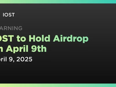 IOST to Hold Airdrop on April 9th - Crypto, token, Coindar, iost